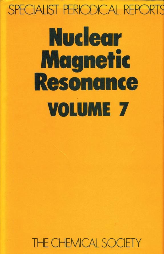 Couverture : Nuclear Magnetic Resonance (Specialist Periodical Reports)