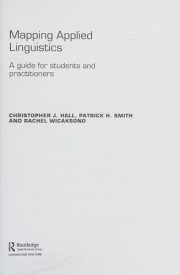 Couverture : Mapping applied linguistics