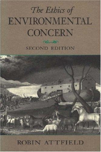 Couverture : The ethics of environmental concern