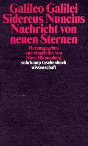 Couverture : Sidereus Nuncius. Nachricht von neuen Sternen.