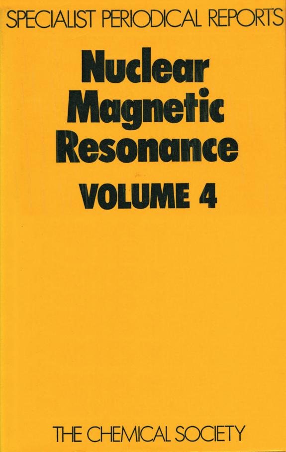 Couverture : Nuclear Magnetic Resonance (Specialist Periodical Reports)