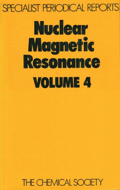 Couverture : Nuclear Magnetic Resonance (Specialist Periodical Reports)