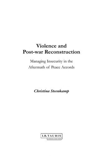 Couverture : Violence and post-war reconstruction