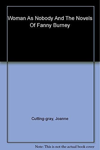 Couverture : Woman as 'Nobody' and the novels of Fanny Burney