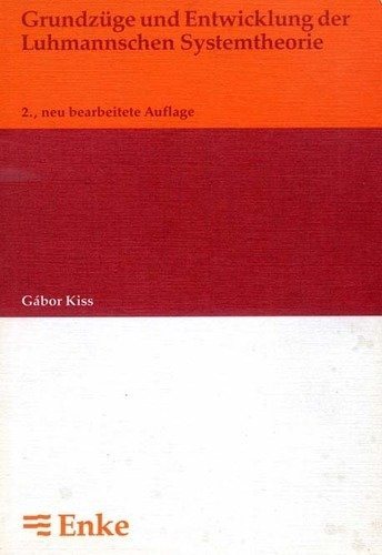 Couverture : Grundzüge und Entwicklung der Luhmannschen Systemtheorie