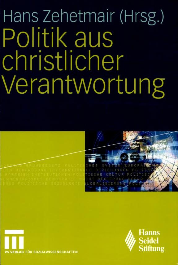 Couverture : Politik aus christlicher Verantwortung