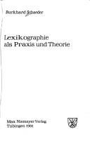 Couverture : Lexikographie als Praxis und Theorie