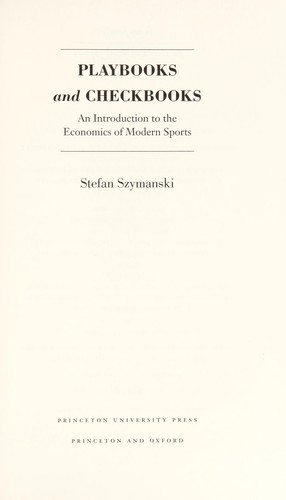 Couverture : Playbooks and checkbooks
