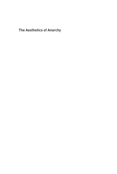 Couverture : The Aesthetics of Anarchy