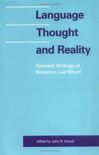 Couverture : Language, thought, and reality