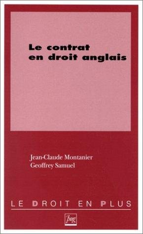 Couverture : Le contrat en droit anglais