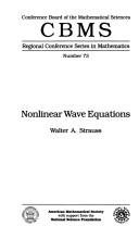 Couverture : Nonlinear wave equations