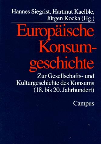 Couverture : Europäische Konsumgeschichte