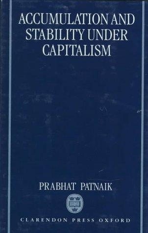 Couverture : Accumulation and stability under capitalism
