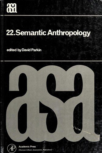 Couverture : Semantic anthropology