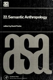 Couverture : Semantic anthropology