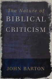 Couverture : The nature of biblical criticism