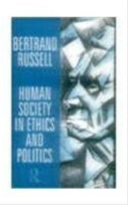 Couverture : Human Society in Ethics and Politics