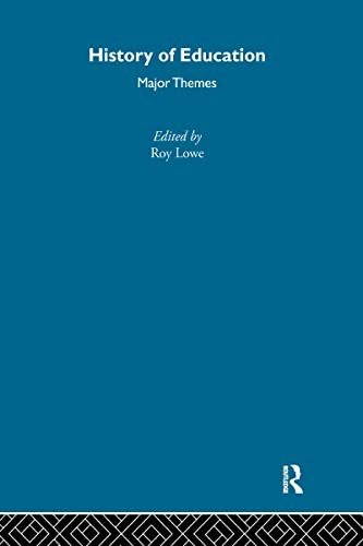 Couverture : History of Education