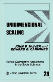 Couverture : Unidimensional scaling