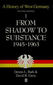 Couverture : A history of West Germany
