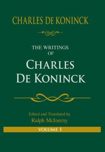 Couverture : The Writings of Charles De Koninck