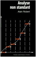 Couverture : Analyse non standard
