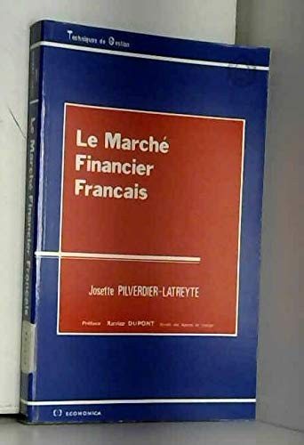 Couverture : Le marché financier français