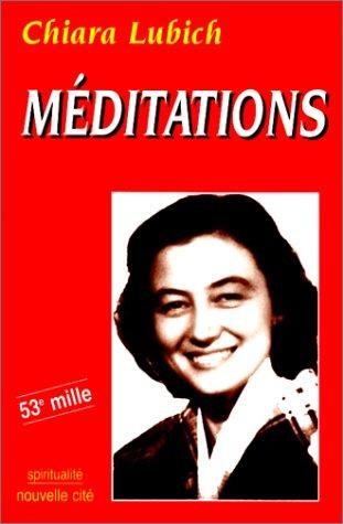 Couverture : Méditations