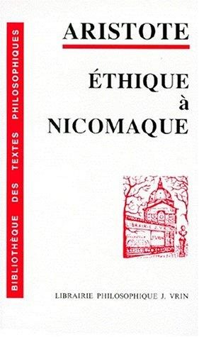 Couverture : Ethique à Nicomaque