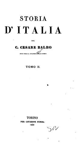 Couverture : Storia d'Italia
