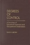 Couverture : Degrees of control