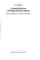 Couverture : Combined effects of drugs and toxic agents