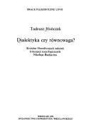 Couverture : Dialektyka czy równowaga?