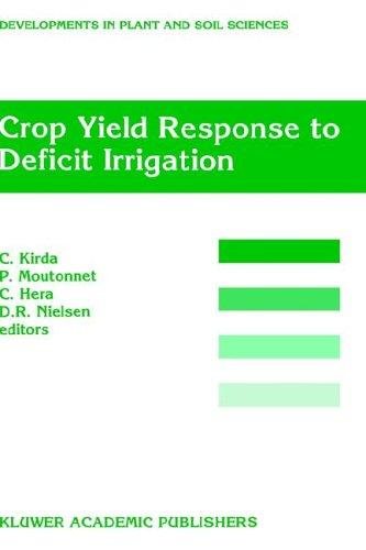Couverture : Crop yield response to deficit irrigation