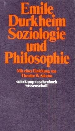 Couverture : Soziologie und Philosophie.