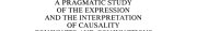 Couverture : A pragmatic study of the expression and the interpretation of causality