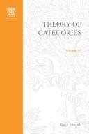 Couverture : Theory of Categories (Pure & Applied Mathematics)
