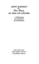 Couverture : Der Platz, an dem ich schreibe