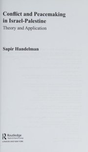 Couverture : Conflict and Peacemaking in Israel-Palestine