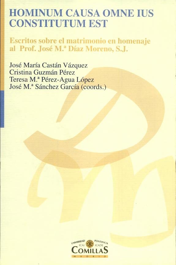 Couverture : Hominum causa omne ius constitutum est