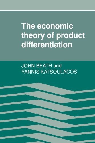 Couverture : The economic theory of product differentiation