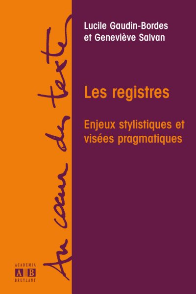 Couverture : Les registres