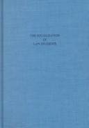 Couverture : The socialization of law students