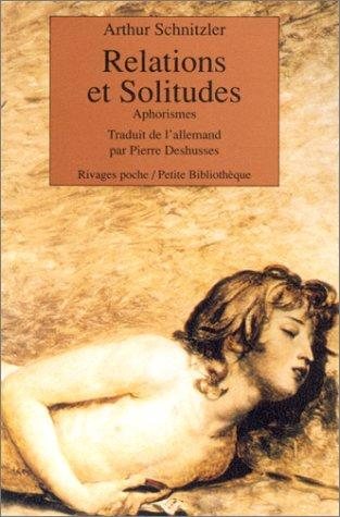 Couverture : Relations et solitudes