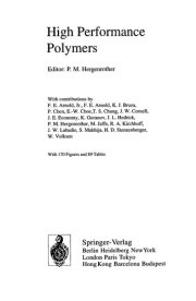 Couverture : High Performance Polymers.