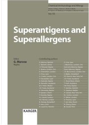 Couverture : Superantigens and Superallergens (Chemical Immunology)