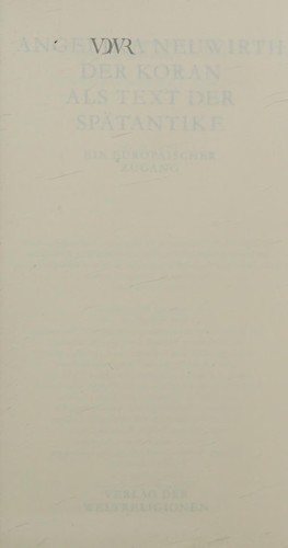 Couverture : Der Koran als Text der Spätantike
