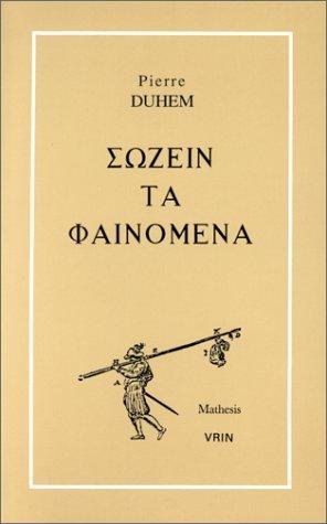 Couverture : Sozein ta phainomena