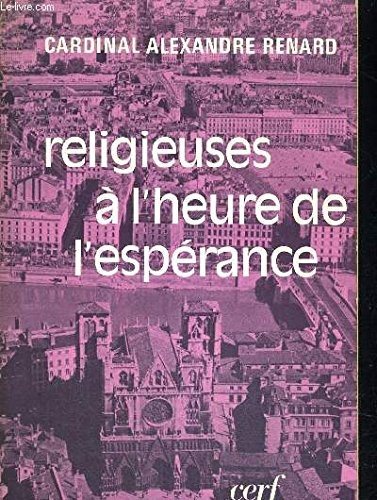 Couverture : Religieuses à l'heure de l'espérance